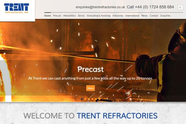 New Website Launched for Trent Refractories